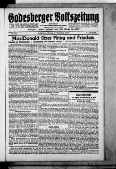 Godesberger Volkszeitung. 1913-1933