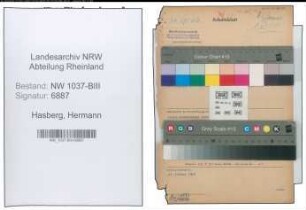 Entnazifizierung Hermann Hasberg , geb. 18.11.1904 (Verw.Beamter)