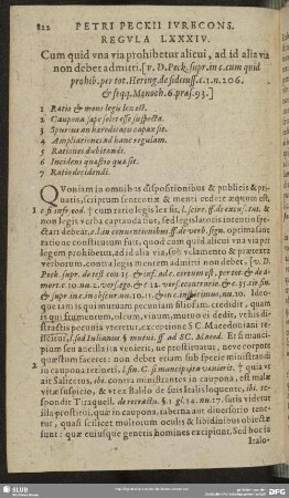 Regula LXXXIV. Cum quid una via prohibetur alicui, ad id alia via non debet admitti