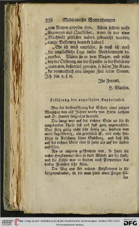 Erklärung der angefügten Kupfertafel
