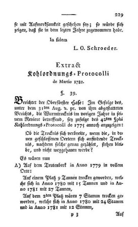 Extr. Kohlordnungsprot. v. Merz 1782.