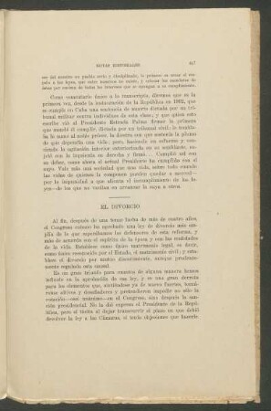 El Divorcio