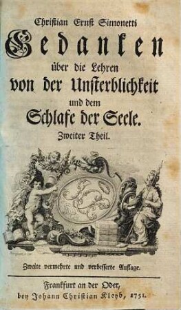 Gedanken über die Lehren von der Unsterblichkeit und dem Schlafe der Seele, 2