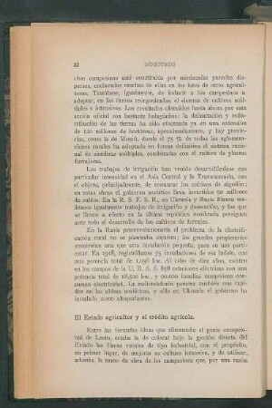 El estado agricultor y el crédito agrícola