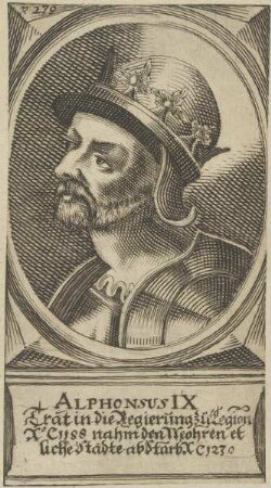 Bildnis von Alphonsus IX.