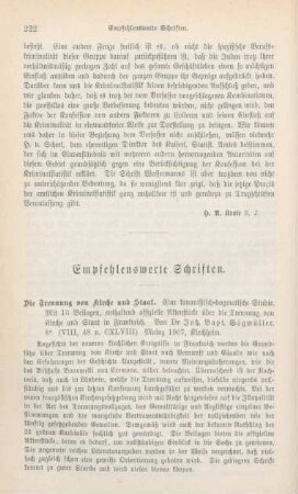 222-236 Empfehlenswerthe Schriften