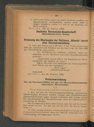 Kreuzung des Oberkanals der Schleuse "Ottwitz" durch eine Starkstromleitung