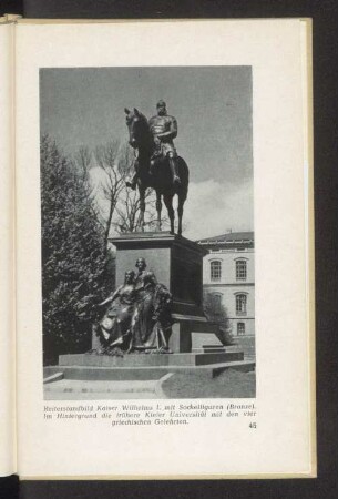Reiterstandbild Kaiser Wilhelms I. mit Sockelfiguren (Bronze)