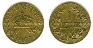 Deutsches Kaiserreich, Kolonien, Deutsch-Ostafrika, 1 Heller