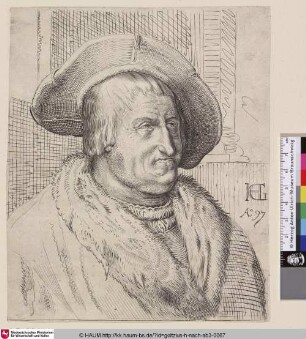 [Porträt eines Mannes mit Hut; Fantasy Portrait of an Old Man With a Hat; Portret van een man met een hoed]