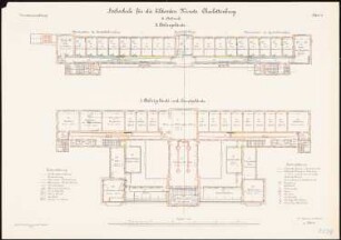 Hochschulen für Bildende Künste und für Musik, Berlin-Charlottenburg: Hochschule für Bildende Künste: Grundriss 2. Obergeschoss 1:200