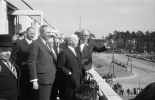 Staatsbesuch des Bundespräsidenten Dr. Heinrich Lübke in Karlsruhe.
