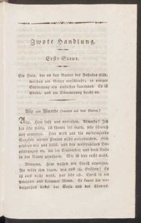 Zwote [Dritte] Handlung