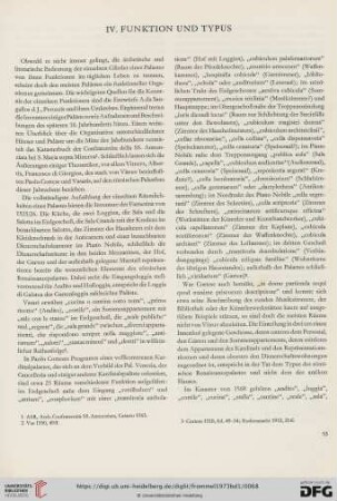 IV. Funktion und Typus