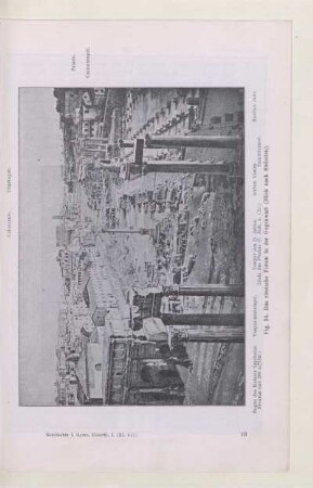 Fig. 34. Das römische Forum in der Gegenwart (Blick nach Südosten)