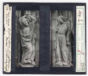 Erfurt, Dom: Jungfrauenportal, zwei törichte Jungfrauen