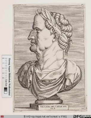 Bildnis ROM: Galba, 6. römischer Kaiser 8. 6. 68 - 15. 1. 69 (eig. Servius Sulpicius Galba)