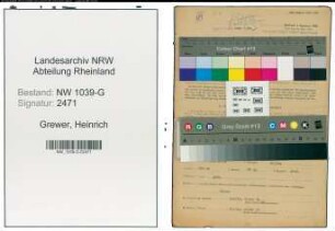 Entnazifizierung Heinrich Grewer , geb. 18.06.1897 (Weber)