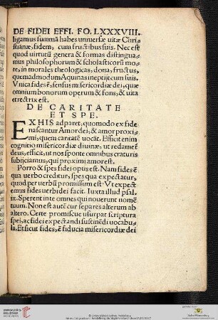 De caritate et spe