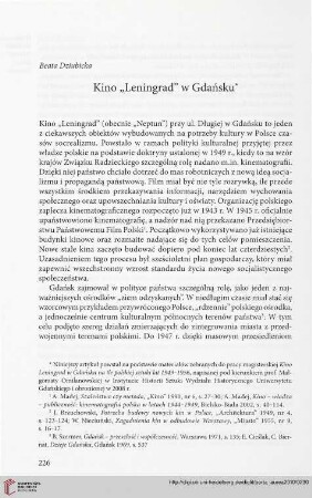 9: Kino "Leningrad" w Gdańsku