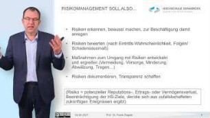 Brauchen Hochschulen Risikomanagement?
