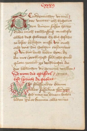 Fleuronnée-Initialen G und V