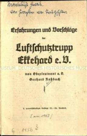 Praktischer Ratgeber für den Luftschutz