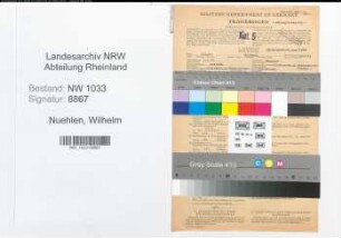 Entnazifizierung Wilhelm Nuehlen , geb. 03.07.1911 (Justizvollzugsbeamter)