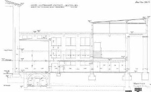 Stuttgart Hbf: Ansicht der Hochwand gegen Handgepäck Empfangsgeb. Bauteil II a