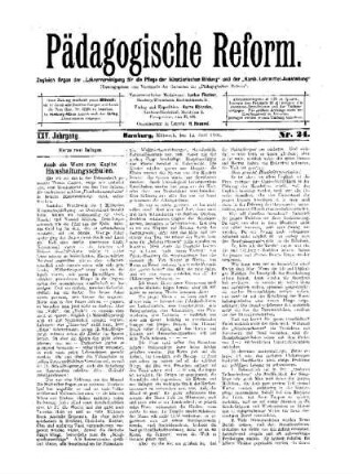 Auch ein Wort zum Kapitel Haushaltungsschulen