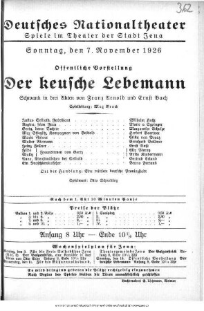 Der keusche Lebemann