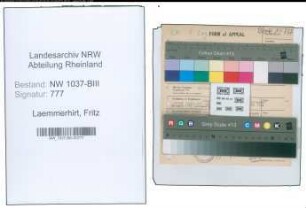 Entnazifizierung Fritz Laemmerhirt , geb. 15.07.1871 (Justizbeamter)