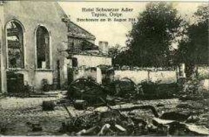 Zerstörtes Gasthaus in Tapiau (Gwardeisk)