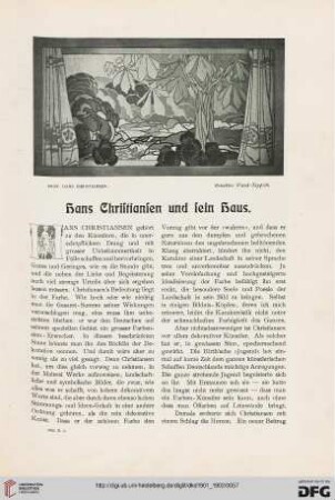 Hans Christiansen und sein Haus