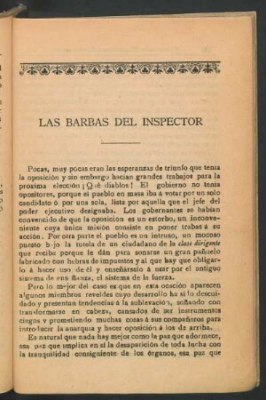 Las barbas del inspector
