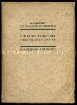 Kunst- und kulturwissenschaftliche Aufsätze von Aby Warburg, Bd. 2