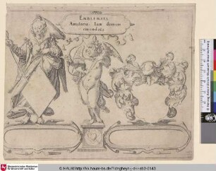 EMBLEMATA Amatoria: Iam demum emendata [Quaeris quid sit amor, Titelblatt; Quaeris quid sit amor, frontispiece]