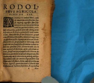 Rodolphi Agricolae Phrisii De Inventione Dialectica : Libri Omnes Integri & recogniti iuxta autographi