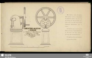 Durchstoss-Maschine & Scheere für Löcher bis 3/8" Durchmesser und Bleche bis 3/16" stark : 1/10 n. Gr.