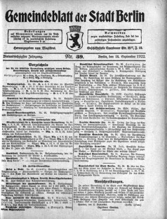 1922,39: Nr. 39, 24. September 1922