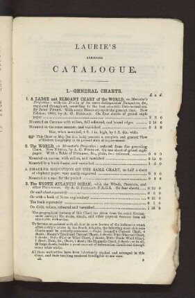 LAURIE'S ABRIDGED CATALOGUE