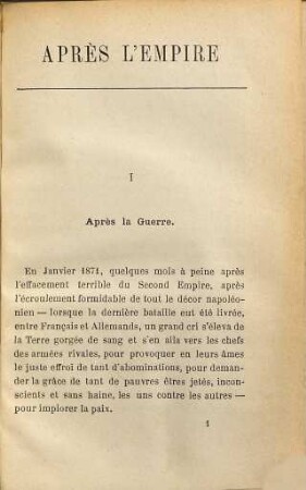 Après l'empire
