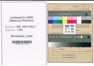 Entnazifizierung Josef Brauksiepe , geb. 19.03.1904 (Stadtsekretaer)