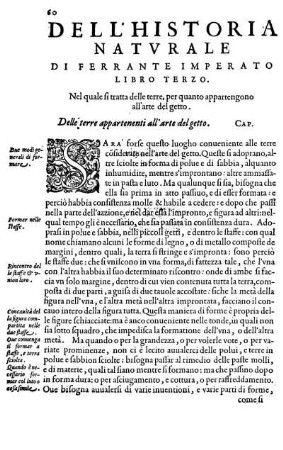 Libro Terzo. Nel quale si tratta delle terre, per quanto appartengono dell' arte del getto