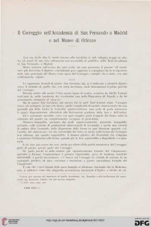 24: Il Coreggio nell'Accademia di San Fernando a Madrid e nel Museo di Orléans
