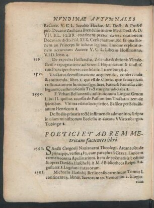 Poetici Ad Rem Metricam facientes libri.