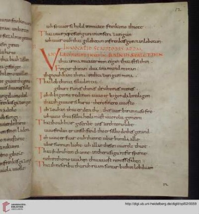 Einleitendes Kapitel II (Invocatio scriptoris ad Deum)