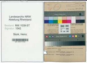 Entnazifizierung Heinz Stork , geb. 04.10.1919 (Dolmetscher)
