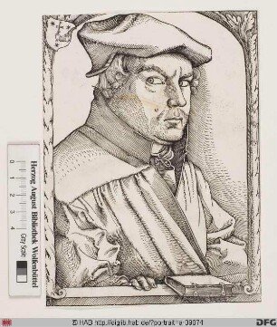 Bildnis Caspar Hedio (eig. Heyd, Bock od. Böckel)