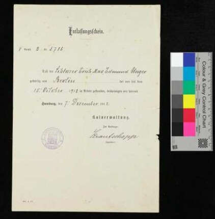 Kaiverwaltung V. Buchst. B Nr. 5786